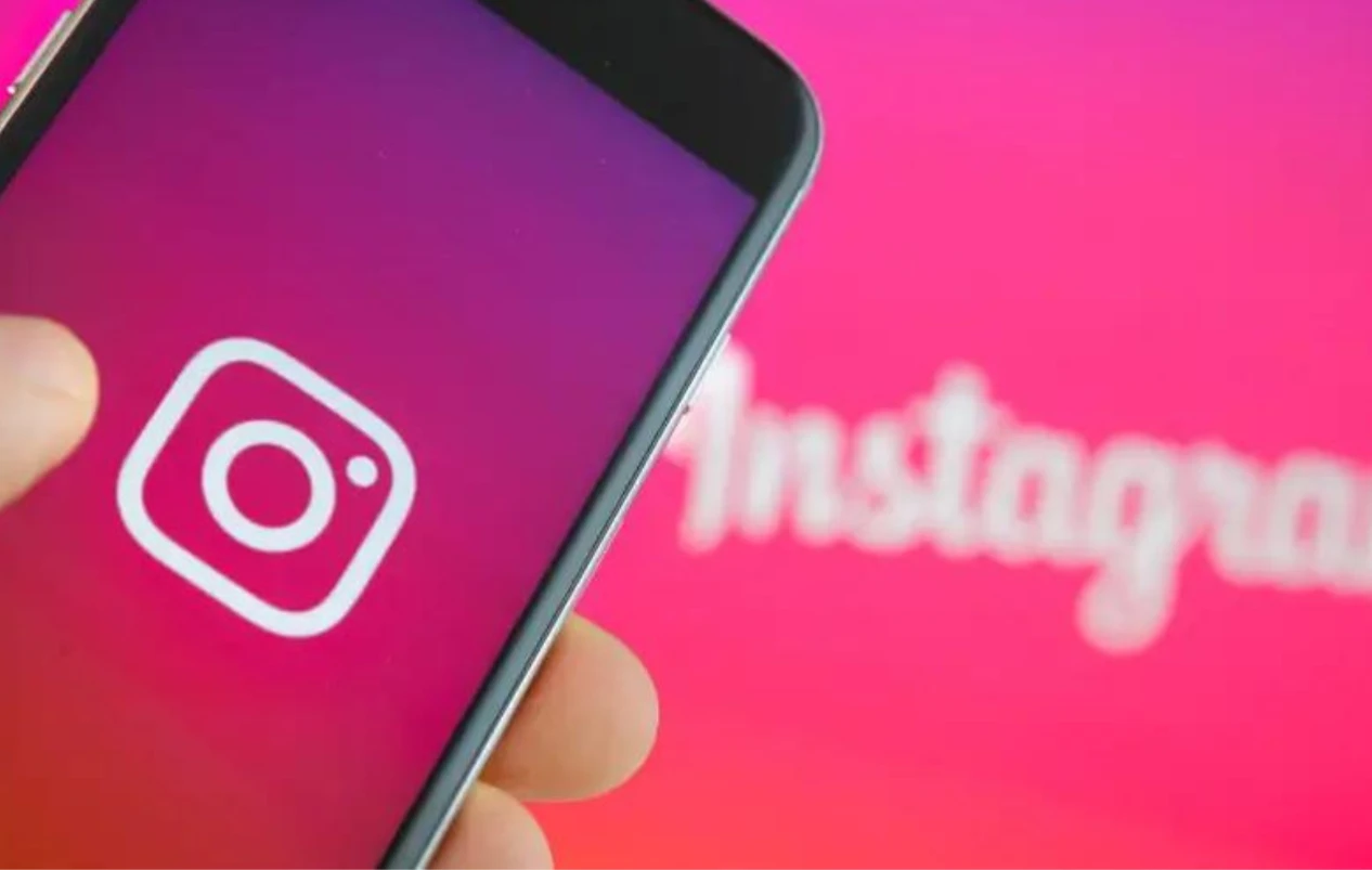 Instagram Logo on a Mobile Phone