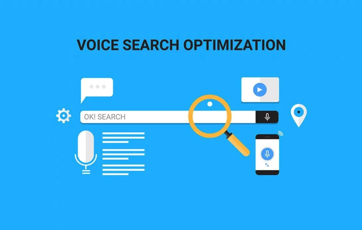 Voice Search Optimization Vector Image