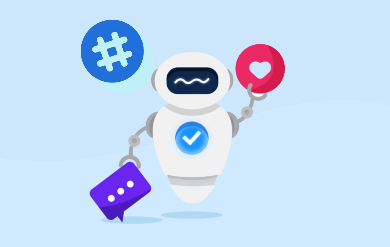 A Robot with Social Media Icons in its Hands