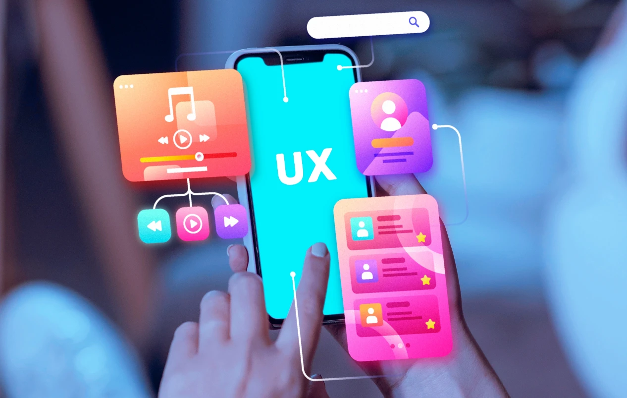Mobile Screen Displaying UX Elements