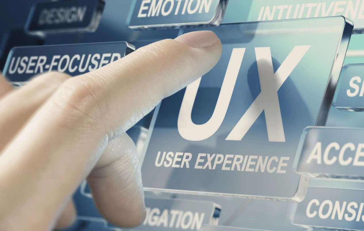 A Person is Touching UX Button