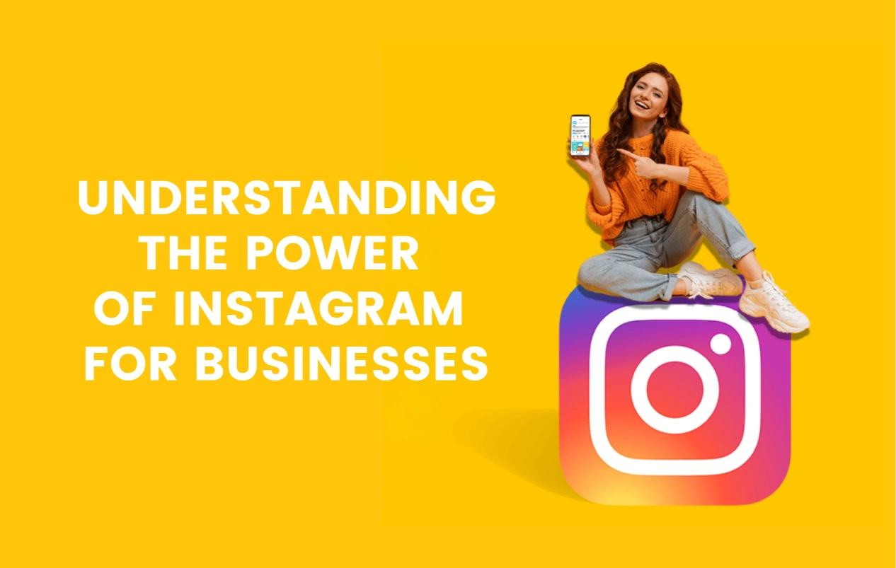 A Woman Sitting on Instagram Logo and Holding a Mobile Phone on Her Hand