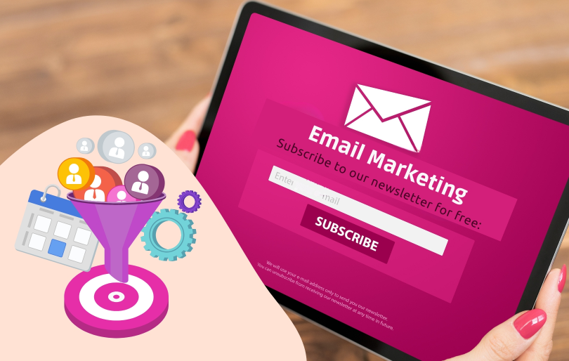 Email Marketing Subscription Form on Digital Tablet