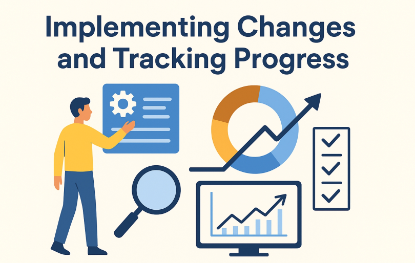 Vector Man is Tracking SEO Audit Progress