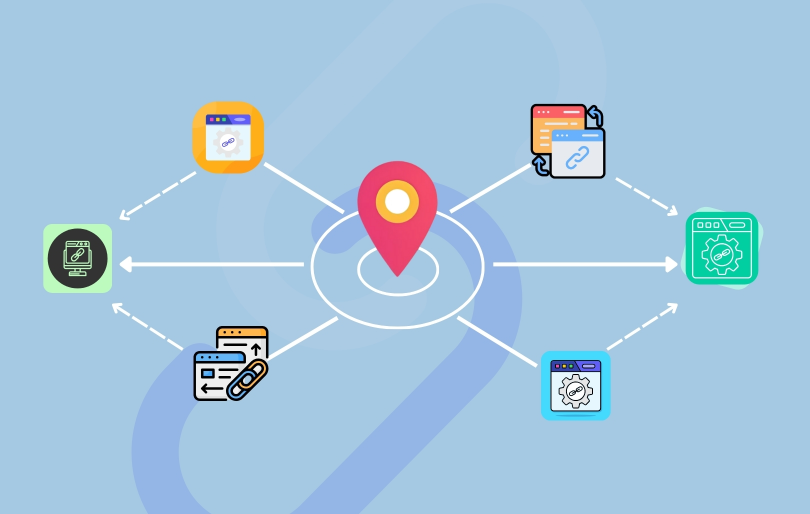 Local SEO Backlinks Connection Diagram