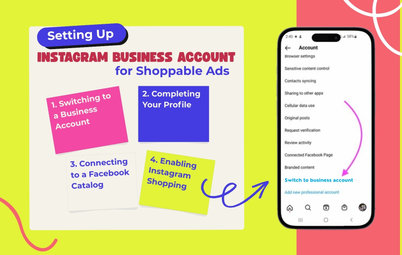 Setting Up Instagram Business Account for Shoppable Ads