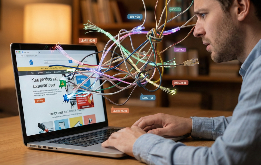 Confusing Confusing Website Elements, Weak CRO