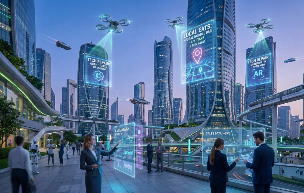 Futuristic Smart City with Augmented Reality