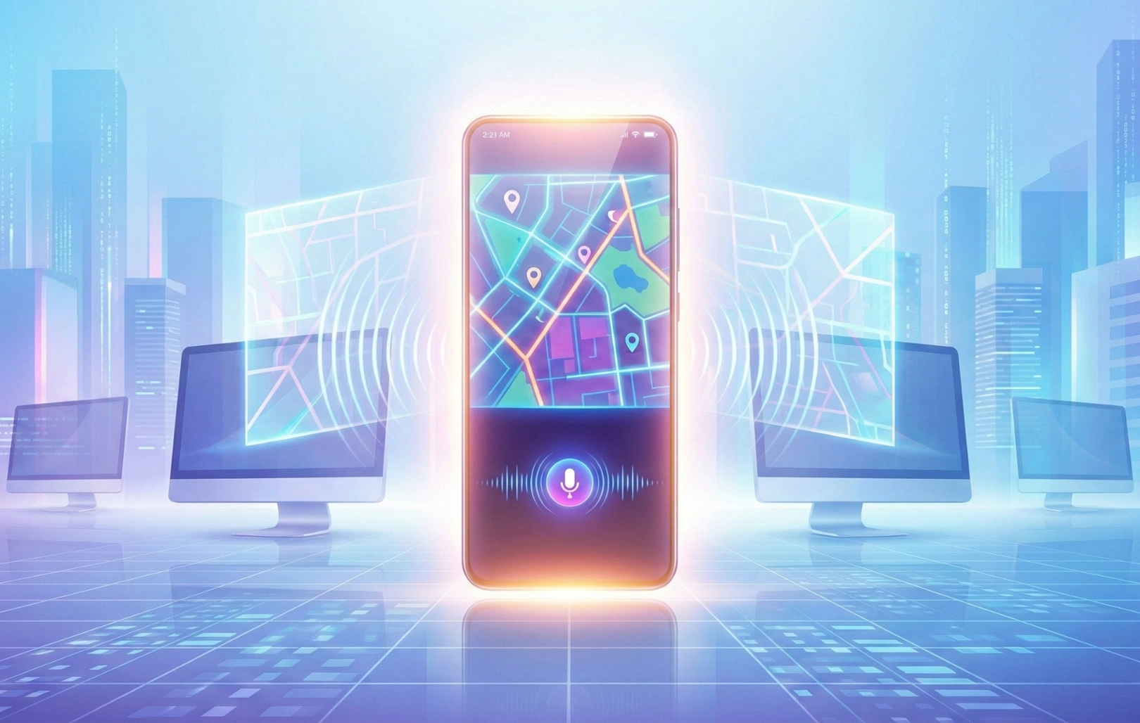 3D Map Showing on Mobile Desktop