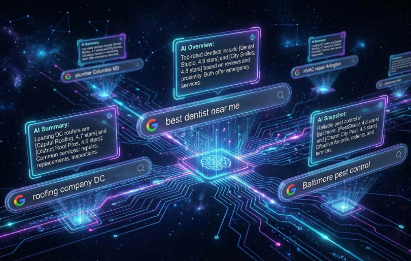 Several Search Bars and their Results above