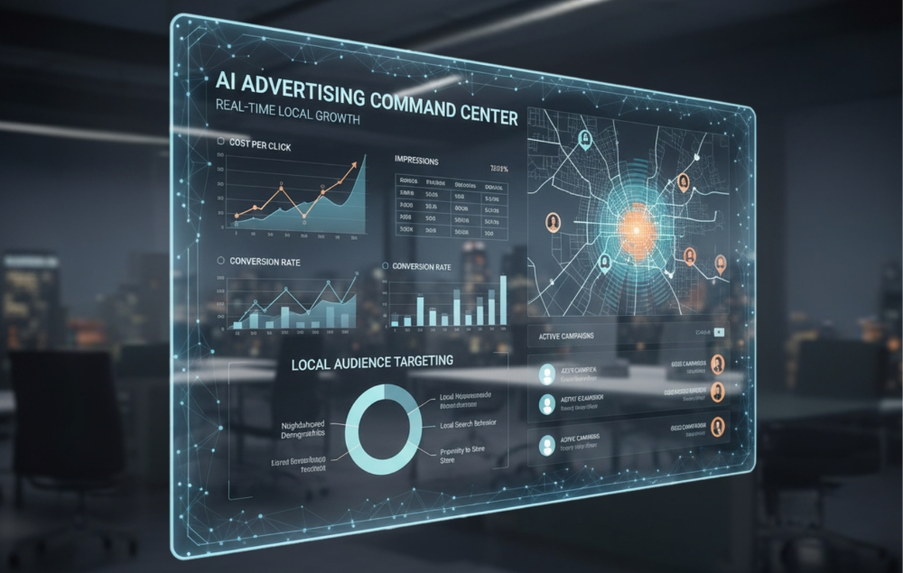 AI advertising command center dashboard