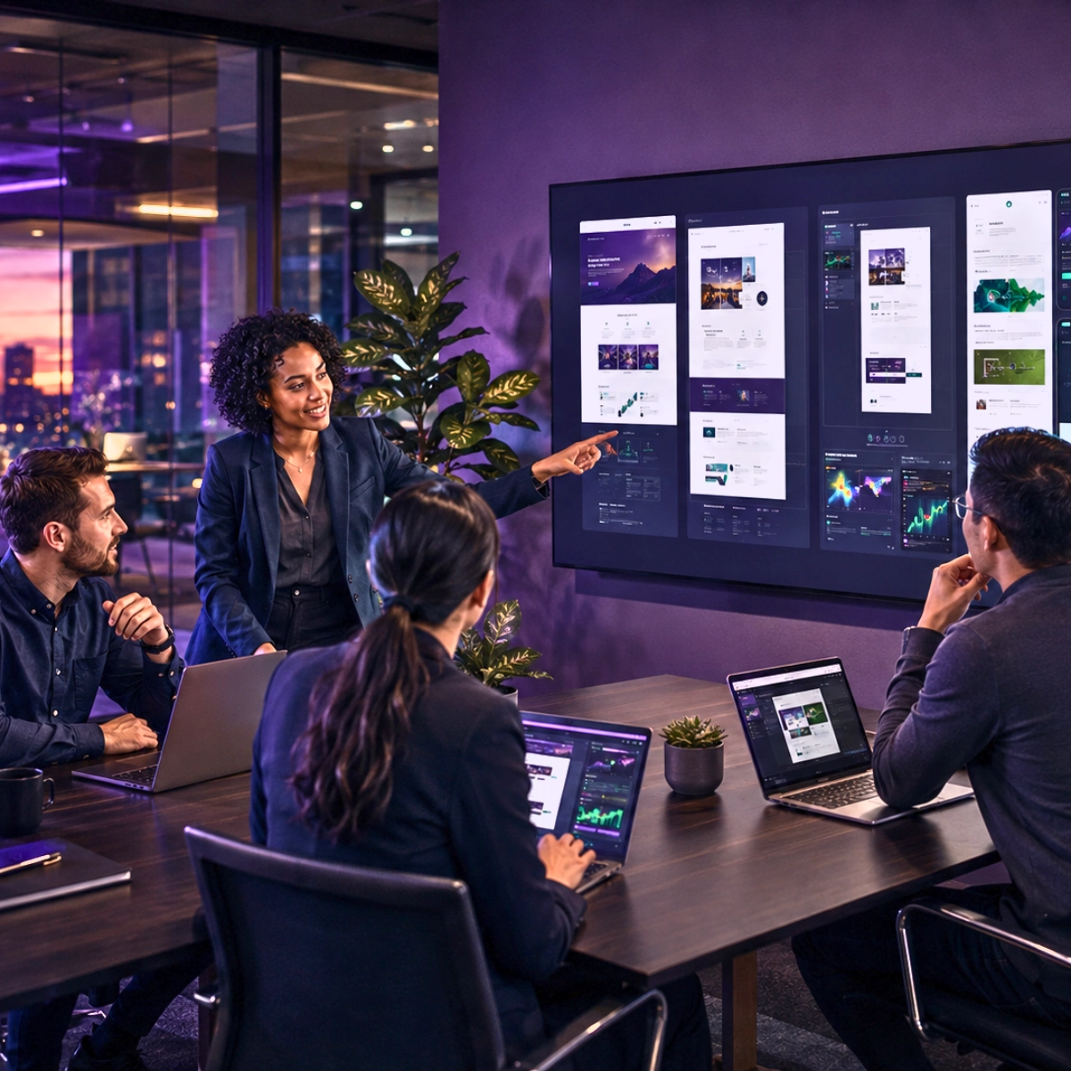 A creative team meeting concept in Adzeem