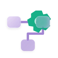 CRM workflow glass icon