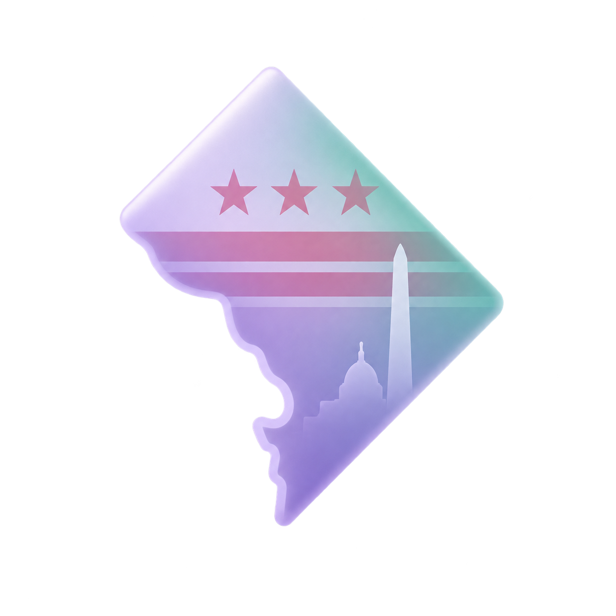 District of Columbia map icon