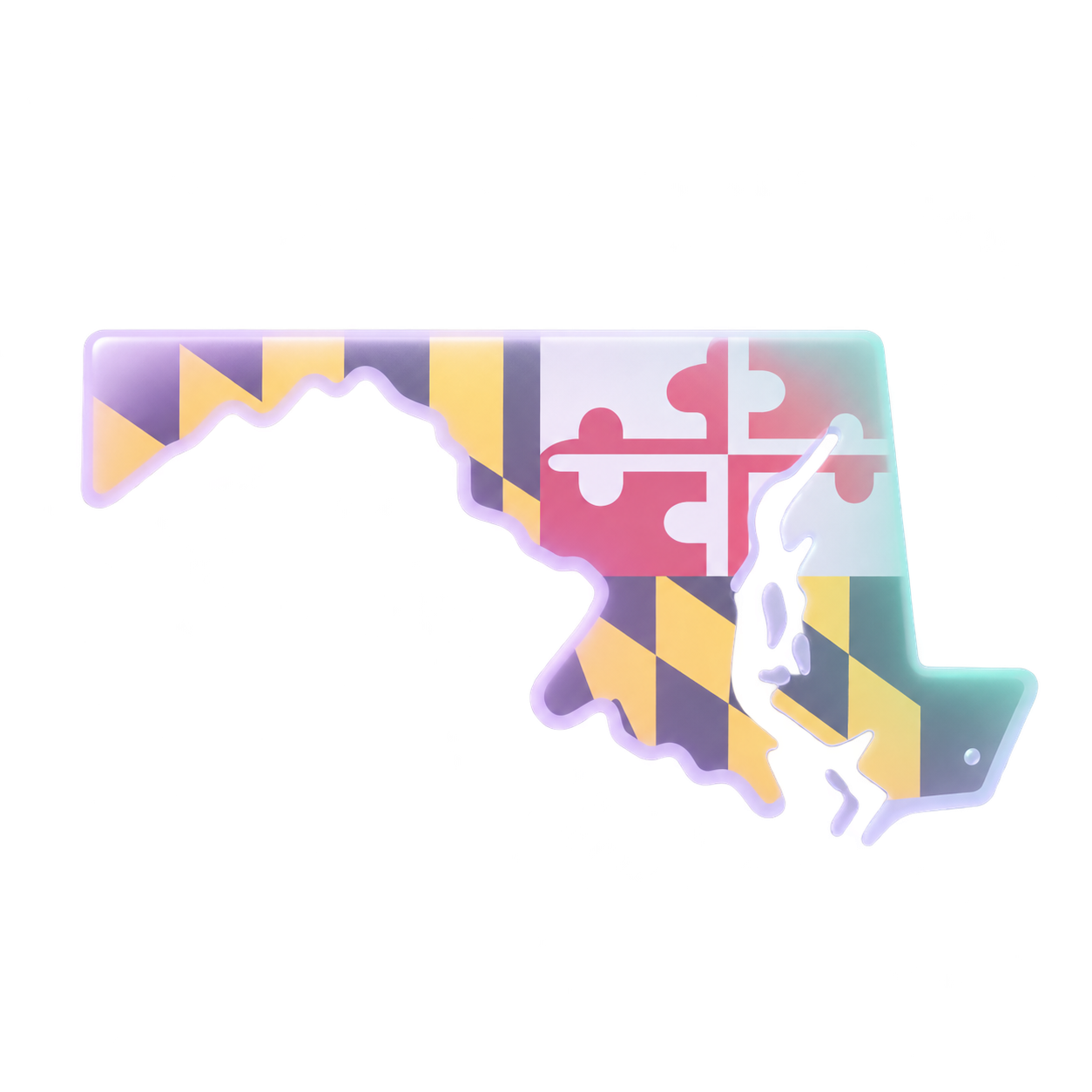 Maryland map state icon